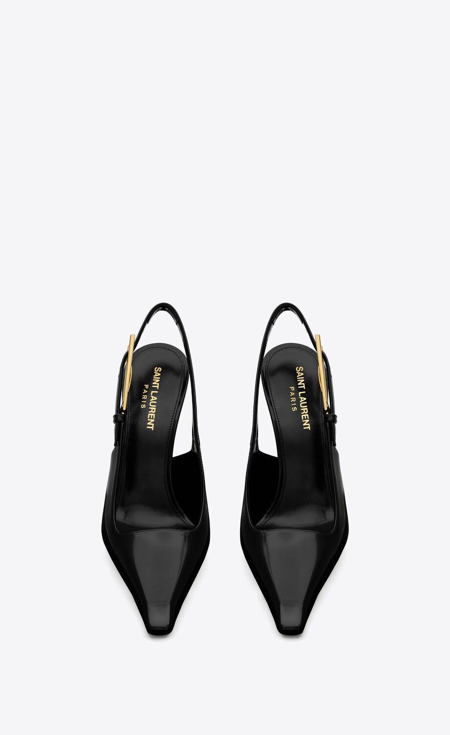 LEE SLINGBACK PUMPS IN GLAZED LEATHER